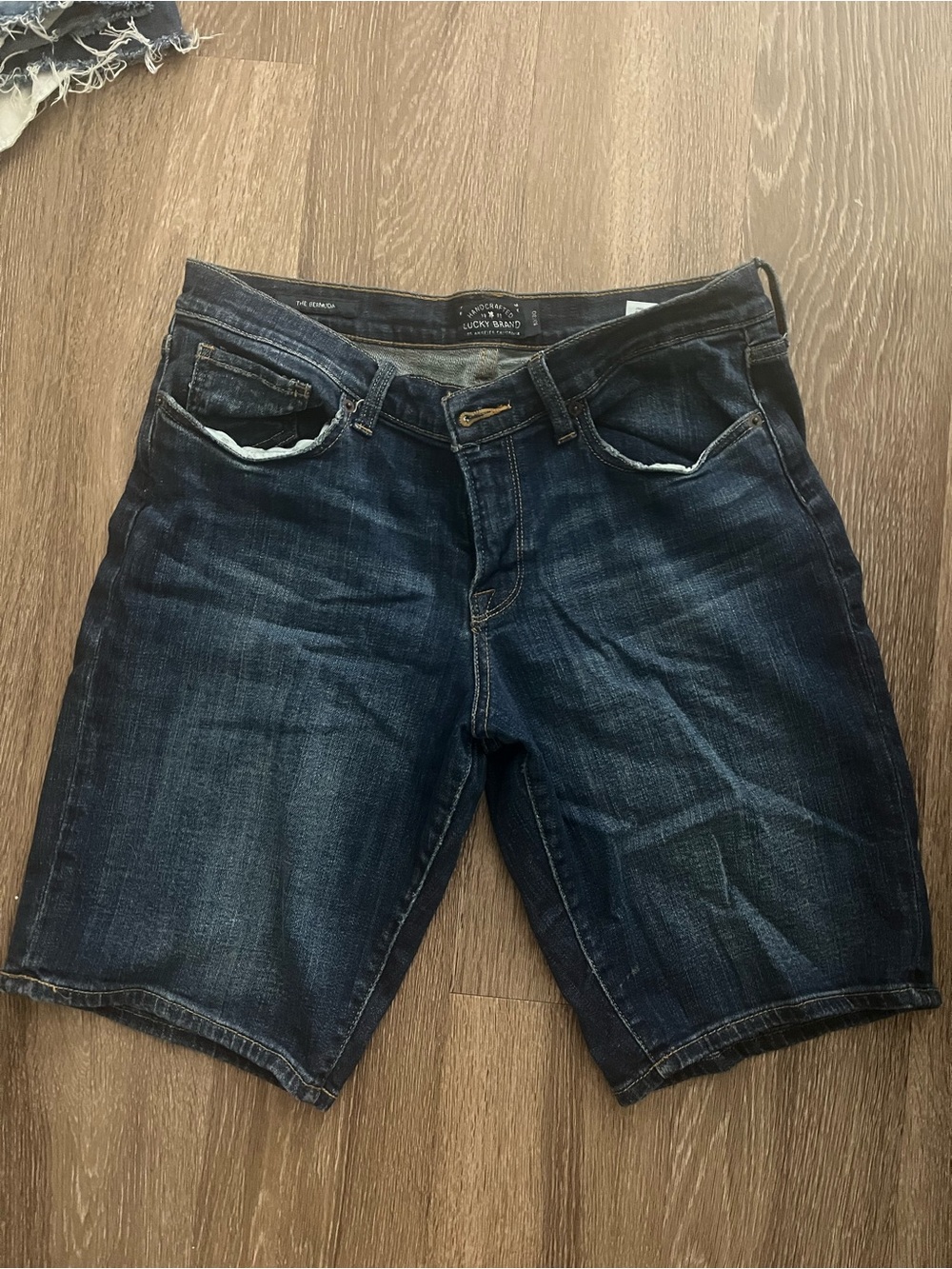 Lucky Brand Dark Indigo Denim Women's Bermuda Shorts